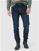 Italian Straight Fit Vintage Wash Jeans