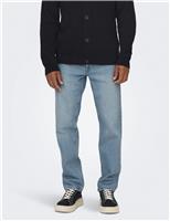 Straight Fit 5 Pocket Jeans