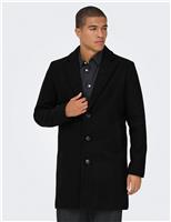 Wool Blend Overcoat