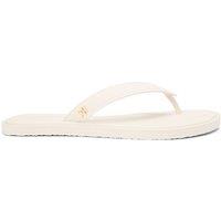 Tommy Hilfiger Leather Flip Flops Light Cream
