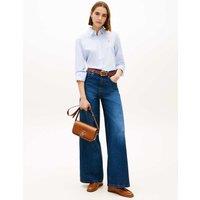 Tommy Hilfiger Script Leather Cross Body Bag Tan