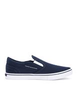 Tommy Hilfiger Canvas Boat Shoes Navy