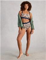 Floral Square Neck Bikini Top