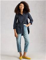 Pure Cotton Printed Longline Shirt