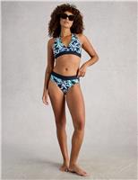 Printed Padded Halterneck Bikini Top