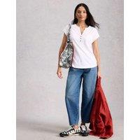 White Stuff Pure Cotton Jersey Sleeveless Top White