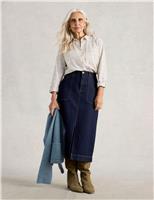 Pure Cotton Floral Collared Shirt