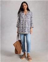Pure Linen Printed Tunic