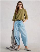 Textured Knitted Oversized T-Shirt