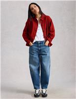 Pure Linen Collared Utility Jacket