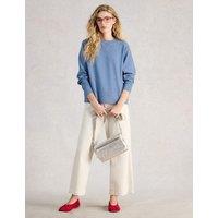 White Stuff Pure Cotton Sweatshirt Blue