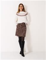 Fair Isle Crew Neck Jumper with Wool