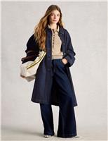 Denim Collared Longline Coat