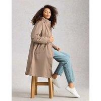 White Stuff Hooded Rain Jacket Natural