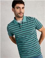 Pure Cotton Striped Polo Shirt