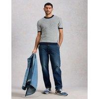 White Stuff Straight Fit Denim Trousers Blue Denim