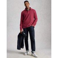 White Stuff Pure Cotton Collar Sweatshirt Purple