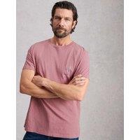 White Stuff Pure Cotton Crew Neck T-Shirt Pink Mix