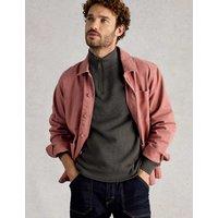 White Stuff Pure Cotton Funnel Neck Jumper Black