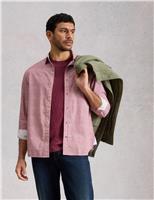 White Stuff Regular Fit Pure Cotton Shirt Pink Mix