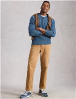 Pure Cotton Waffle Henley Jumper