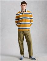 White Stuff Pure Cotton Striped Rugby Shirt Tan