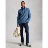 White Stuff Pure Cotton Collar Sweatshirt Blue