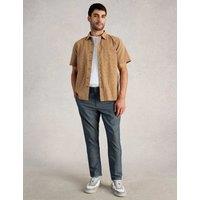 White Stuff Regular Fit Pure Cotton Striped Chinos Denim Mix