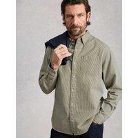 White Stuff Regular Fit Pure Cotton Striped Shirt Green