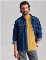 White Stuff Pure Cotton Camping Graphic T-Shirt Yellow Mix