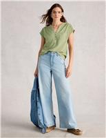 Pure Cotton Jersey Sleeveless Top