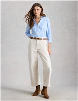 Pure Cotton Embroidered Collared Shirt