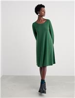 Pure Cotton Knee Length Jumper Dress