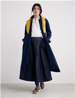 Pure Cotton Collared Midi Shirt Dress