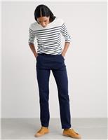 Cotton Rich Tapered Ankle Grazer Trousers