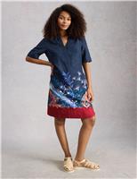 Pure Linen Knee Length Relaxed Tea Dress