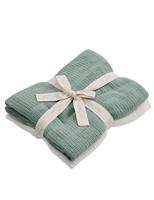 2 Pack Cotton Blend Cellular Shawls