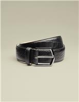 Embossed Leather Textured Belt