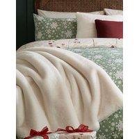 LAURA ASHLEY HOME Faux Fur Newland Throw White