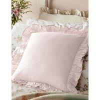 Laura Ashley Cotton Rich Idina Cushion Light Pink