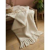 LAURA ASHLEY HOME Bronwen Throw with Wool Natural Mix