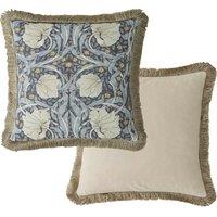 William Morris At Home Pure Cotton Pimpernel Cushion Blue Mix