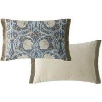 William Morris At Home Pure Cotton Pimpernel Cushion Blue Mix
