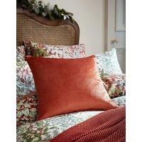 Laura Ashley Velvet Nigella Cushion Orange