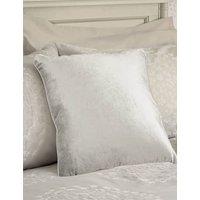 Laura Ashley Velvet Nigella Cushion Silver