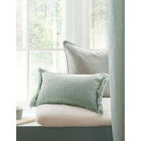 LAURA ASHLEY HOME Carys Crinkle Bolster Cushion Green