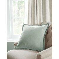 Laura Ashley Velvet Hanya Cushion Light Green