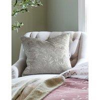 Laura Ashley Velvet Barley Embossed Cushion Grey