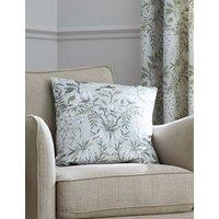Laura Ashley Velvet Parterre Cushion Green Mix