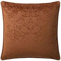 William Morris At Home Velvet Strawberry Thief Cushion Orange